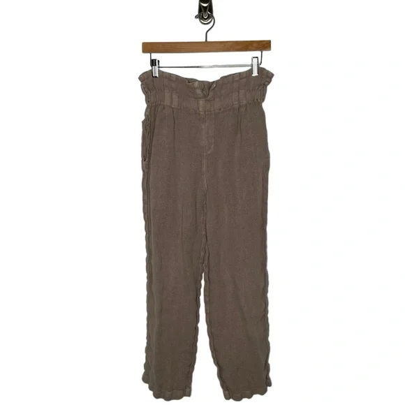 Black Crane | Burlap Pants in Oatmeal Linen Small *missing belt* - Picture 3 of 6